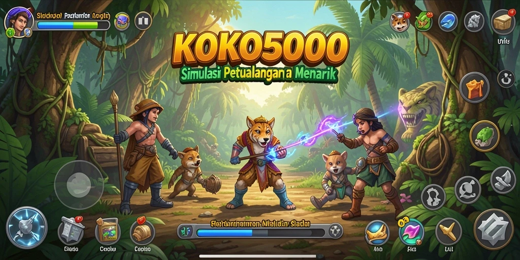 Screenshot gameplay KOKO5000 dengan petualangan seru dalam dunia simulasi.