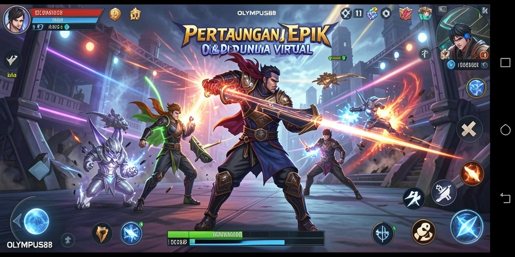 Tampilan gameplay seru di OLYMPUS88 dengan aksi pertarungan mendebarkan.