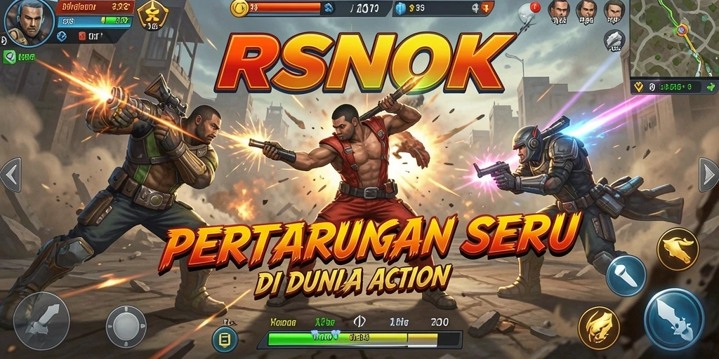 Gameplay RSNOK menampilkan aksi seru dan pertarungan intens.